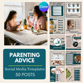 50 Parenting Advice Canva Templates